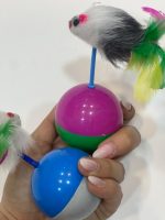 اسباب‌بازی تعادلی توپ موش پردار برای گربه‌ها